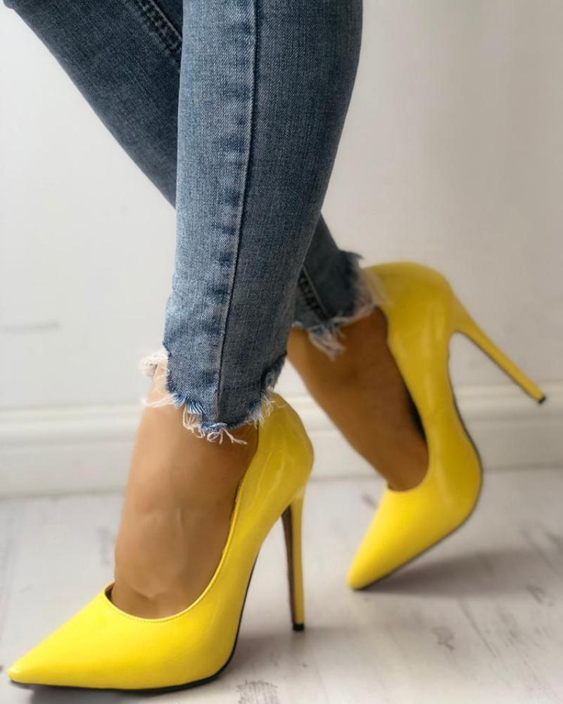 

Sexy Solid Stiletto Pumps