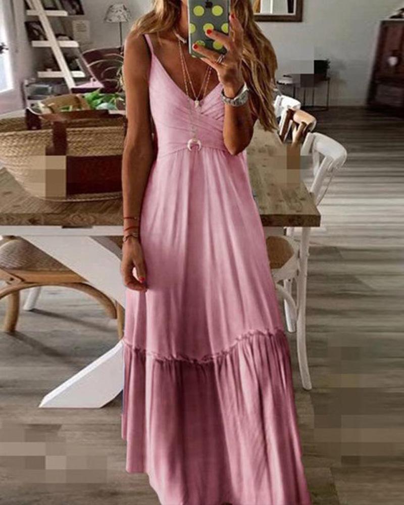 

Dip Dye Maxi Cami Dress, Pink