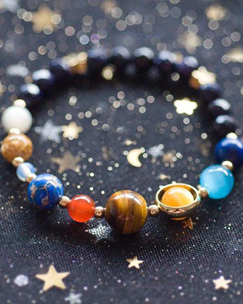 

Colorful Bead Planet Design Bracelet