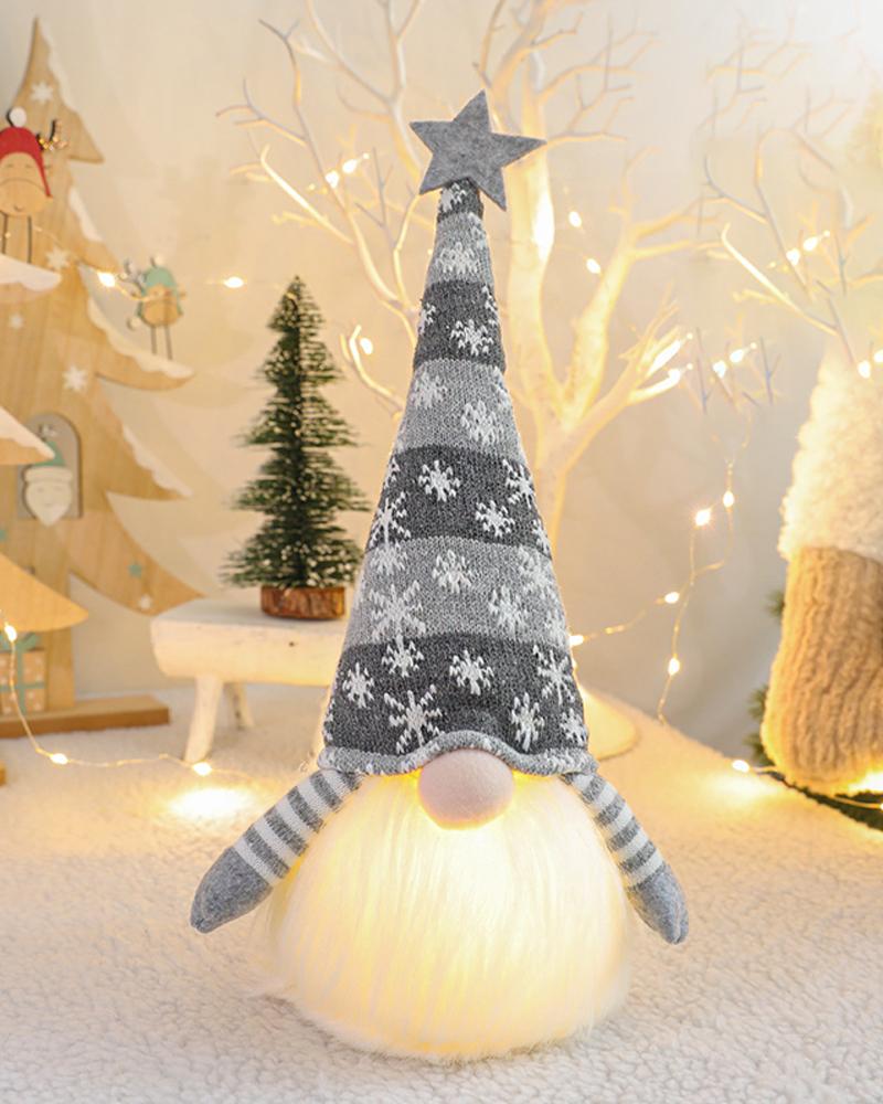 

Christmas Eletric Dwarf Plush Doll, Gray