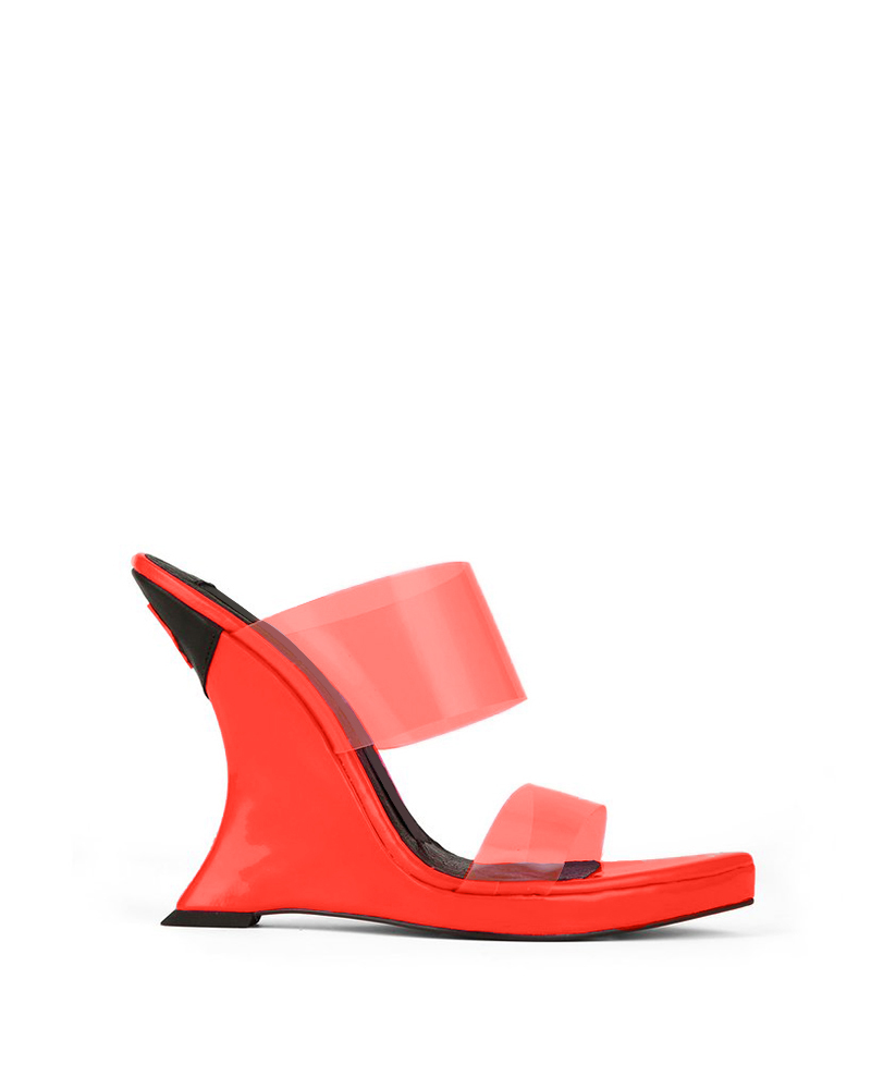 

Transparent Open Toe Wedge Sandals