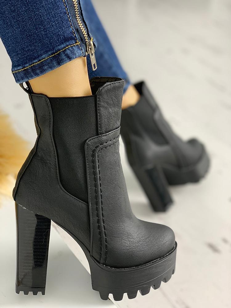 

Platform Non-Slip Chunky Heeled Boots