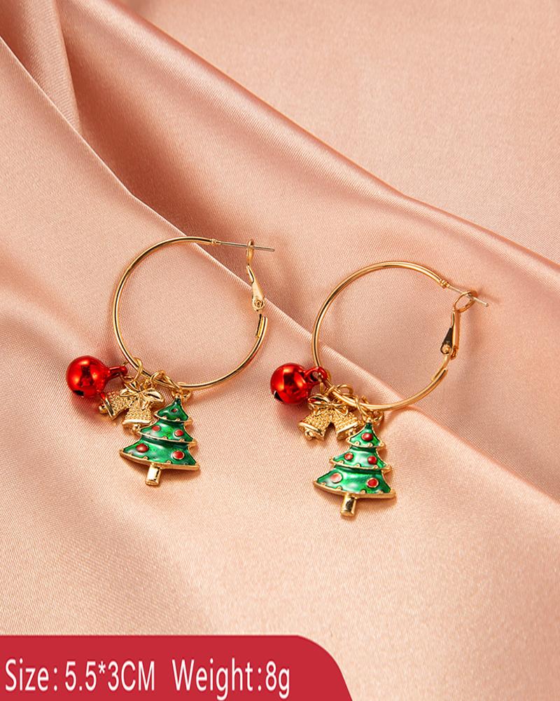 

Christmas Tree / Snowflake / Moose Pattern Drop Earring (S2 & S3 For A Set, Style4