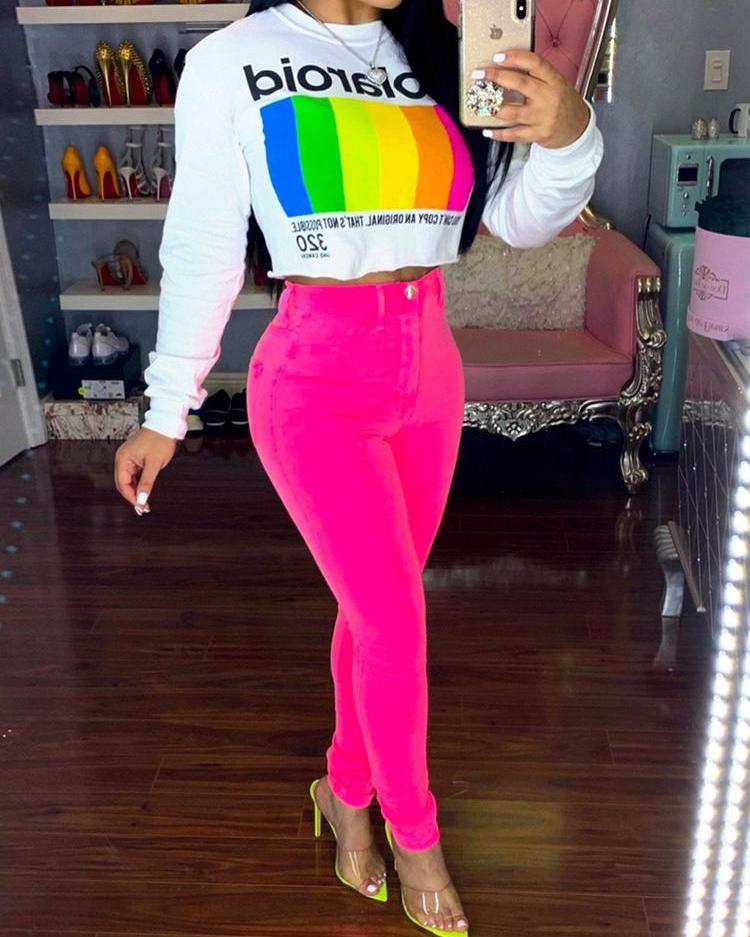 

High Waist Slinky Pencil Pants