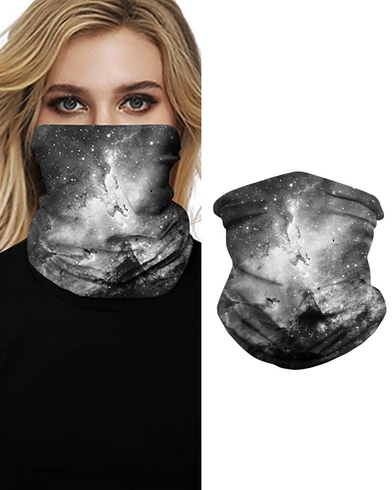 

Cloud Sky Sparkle Sky Print Breathable Face Bandana Magic Scarf Headwrap Balaclava, Dark grey
