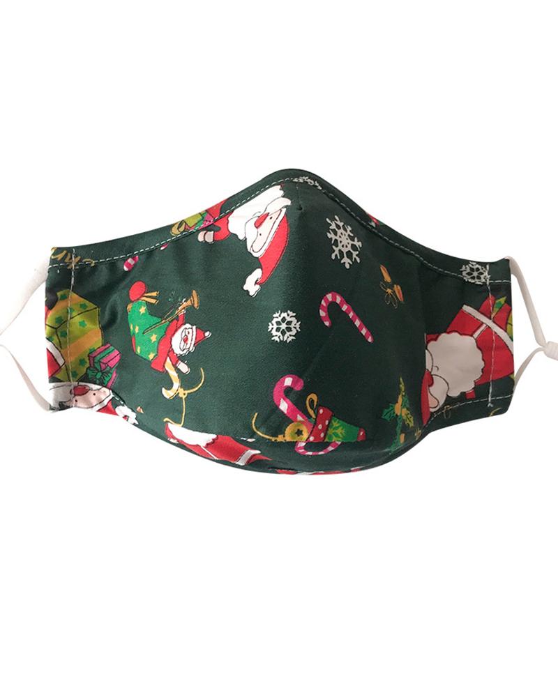 

Christmas Print PM2.5 Filter Face Mask, Style14