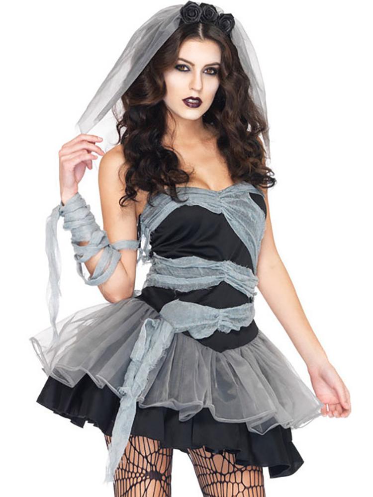 

Till Death Do Us Part Zombie Bride Dress, Black