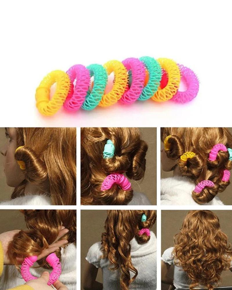 

12PCS Large Magic Hair Donuts Curler, Multicolor