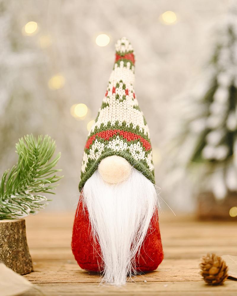 

Gnome Christmas Ornaments, Handmade Swedish Tomte Xmas Gnomes Plush Doll, Style3