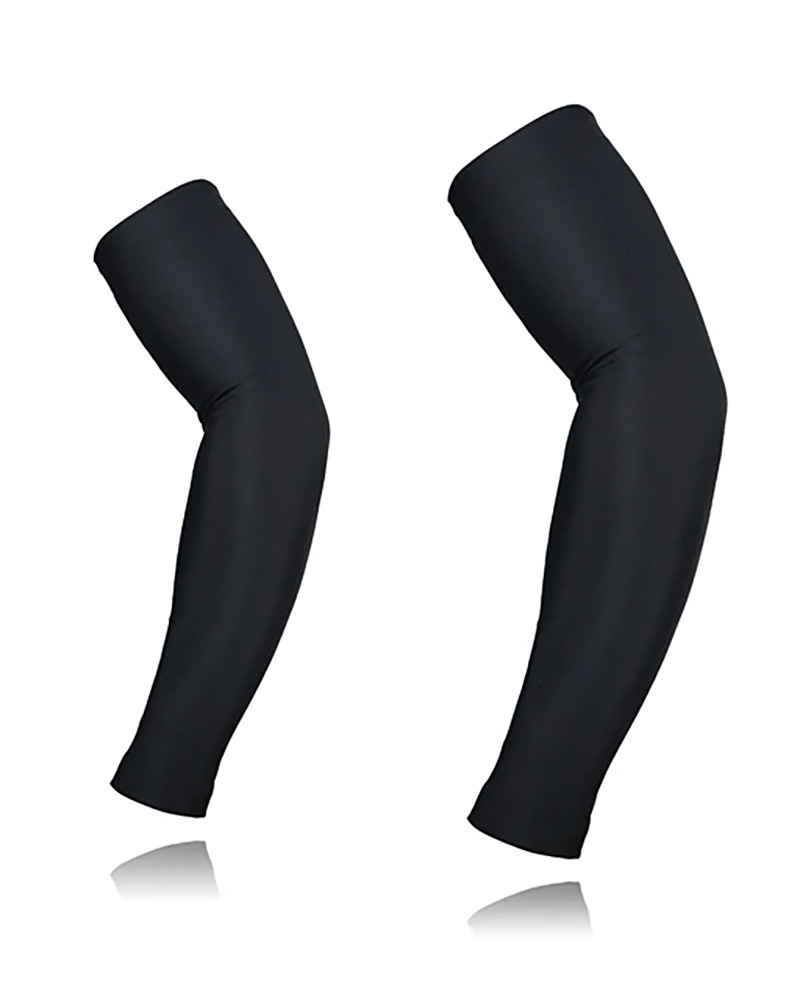 

Breathable Compression Lightweight Sunscreen Bike Cycling Armwarmer Sleeve, Black