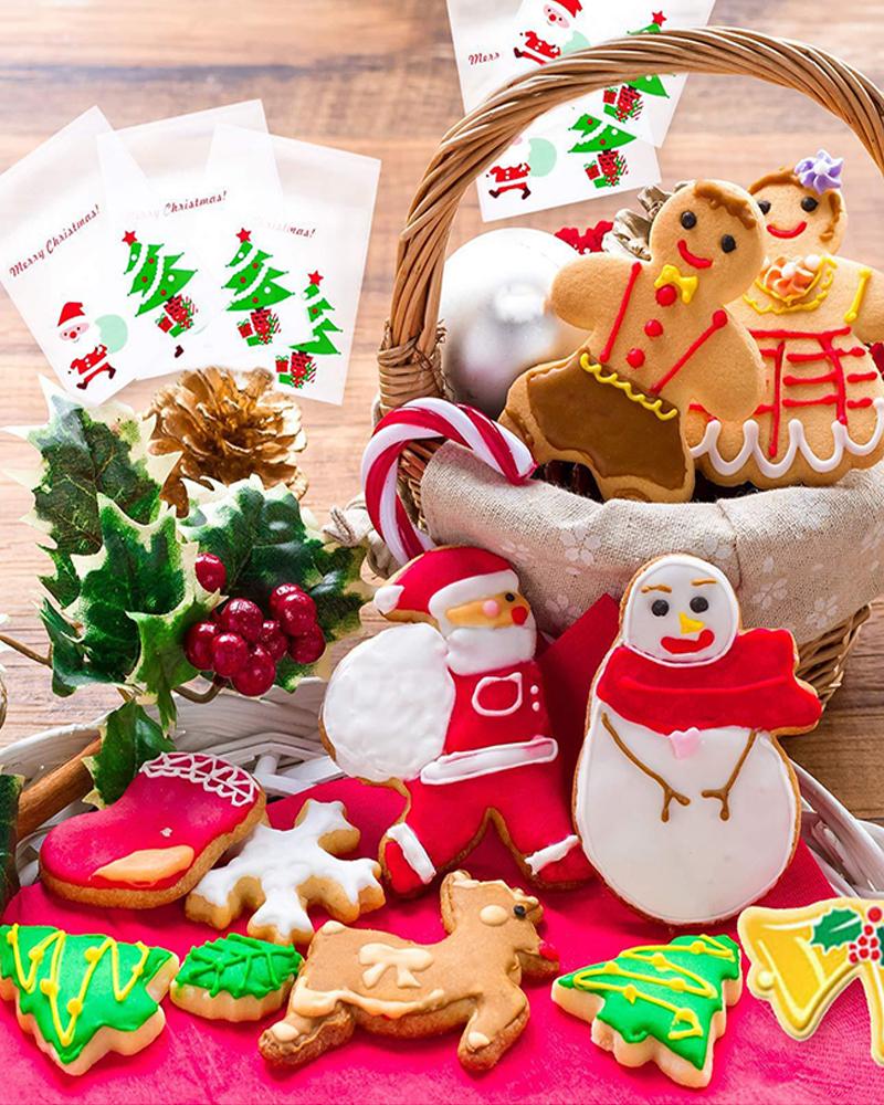 

18PCS/Set Christmas Gingerbread House Shaped Mold, Silver