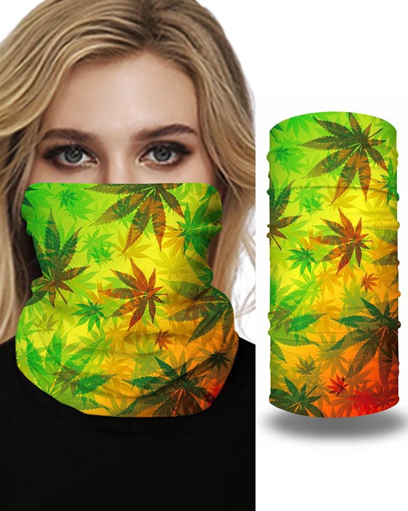 

Print Breathable Face Bandana Magic Scarf Headwrap Balaclava, Orange
