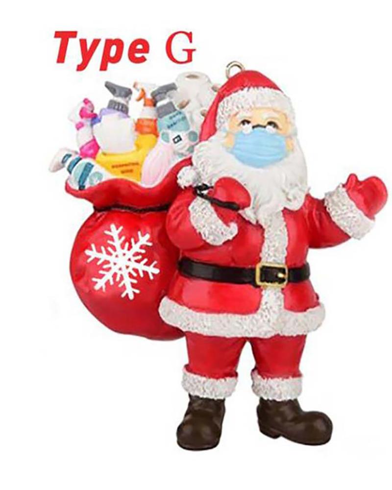 

Christmas Santa Claus Quarantined Ornament, Red