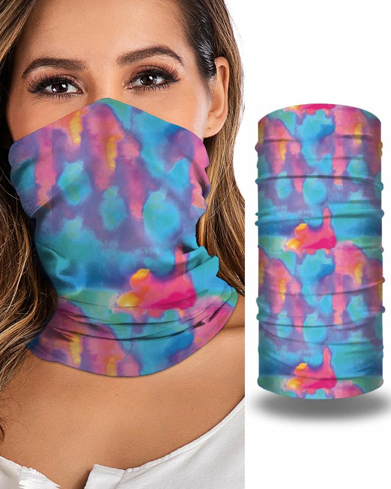 

Print Breathable Face Bandana Magic Scarf Headwrap Balaclava, Blue