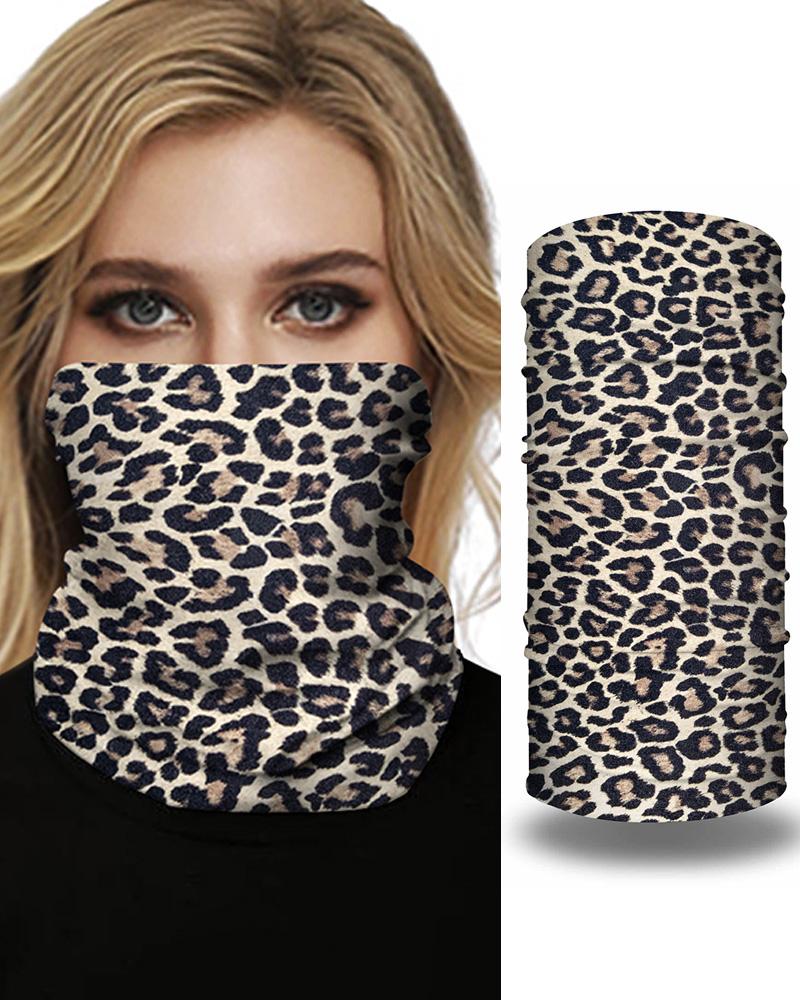 

Leopard Print Breathable Face Bandana Magic Scarf Headwrap Balaclava