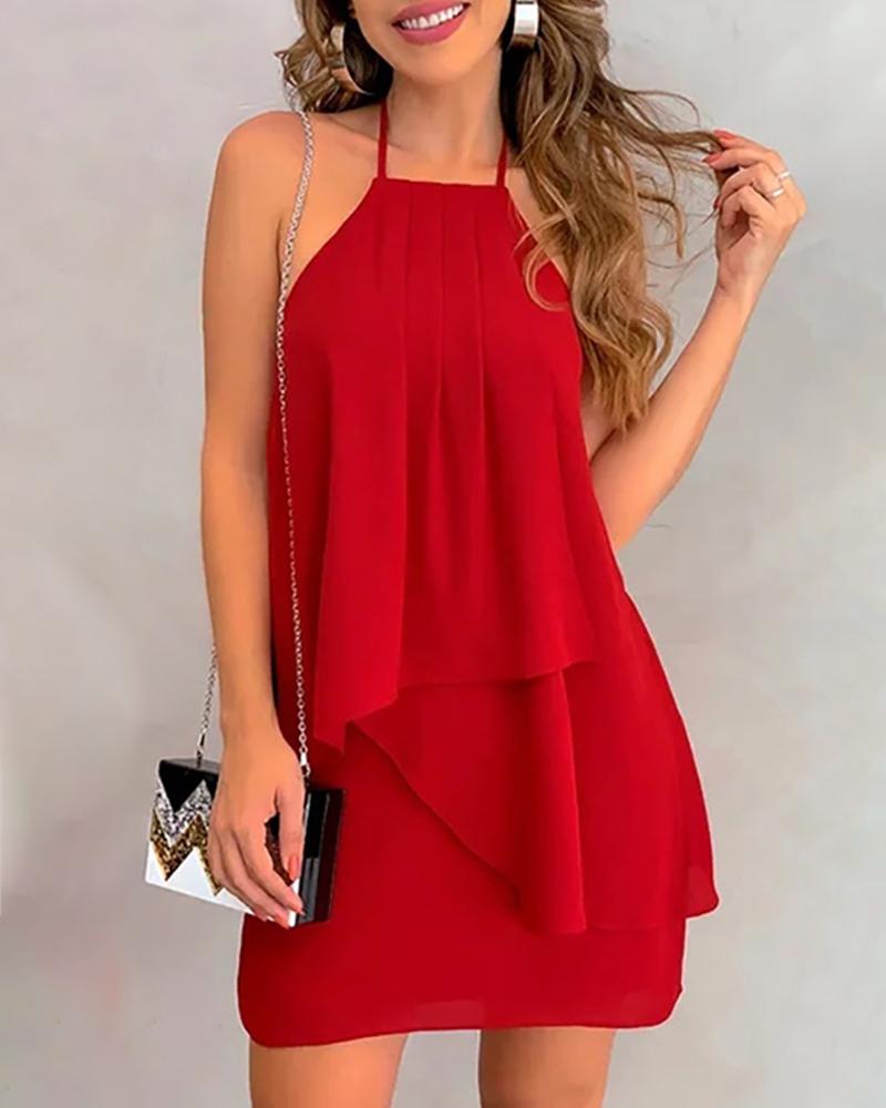 

Halter Sleeveless Backless Bodycon Dress