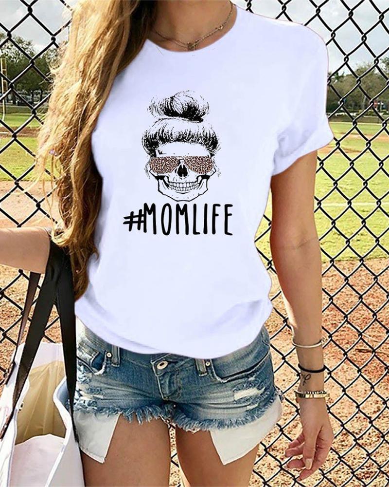 

Mamalife Round Neck T-Shirt, White
