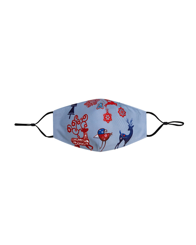 

Christmas Print Breathable Face Mask, Style5