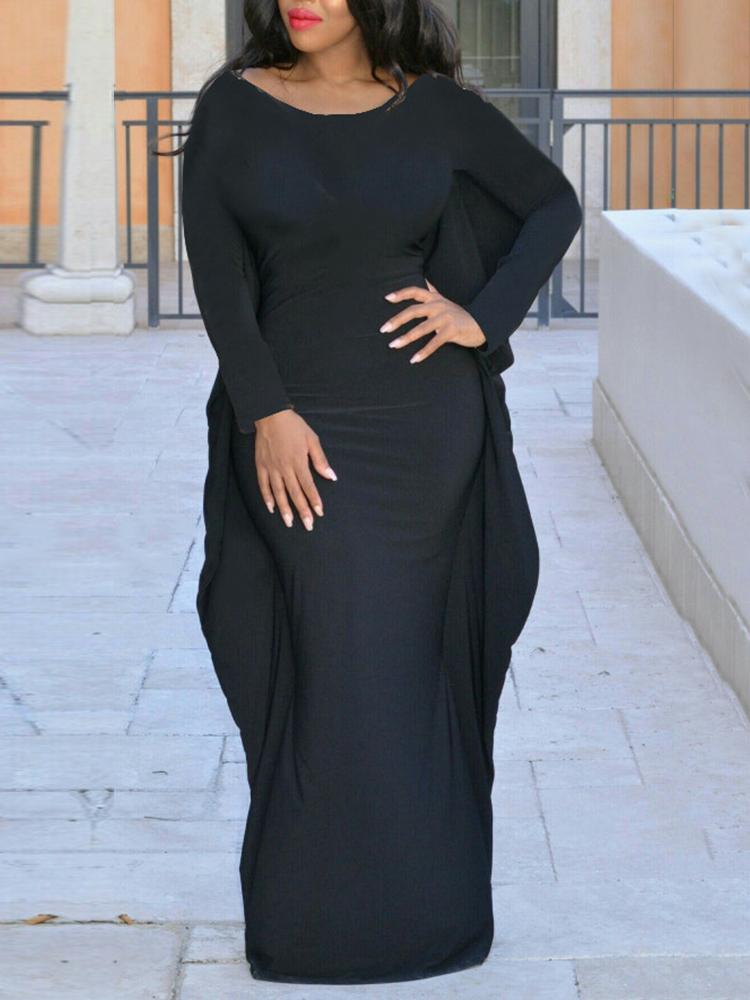 

Sexy Fashion Stylish Sheath Maxi Dress, Black
