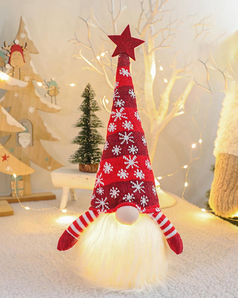 

Christmas Eletric Dwarf Plush Doll, Red