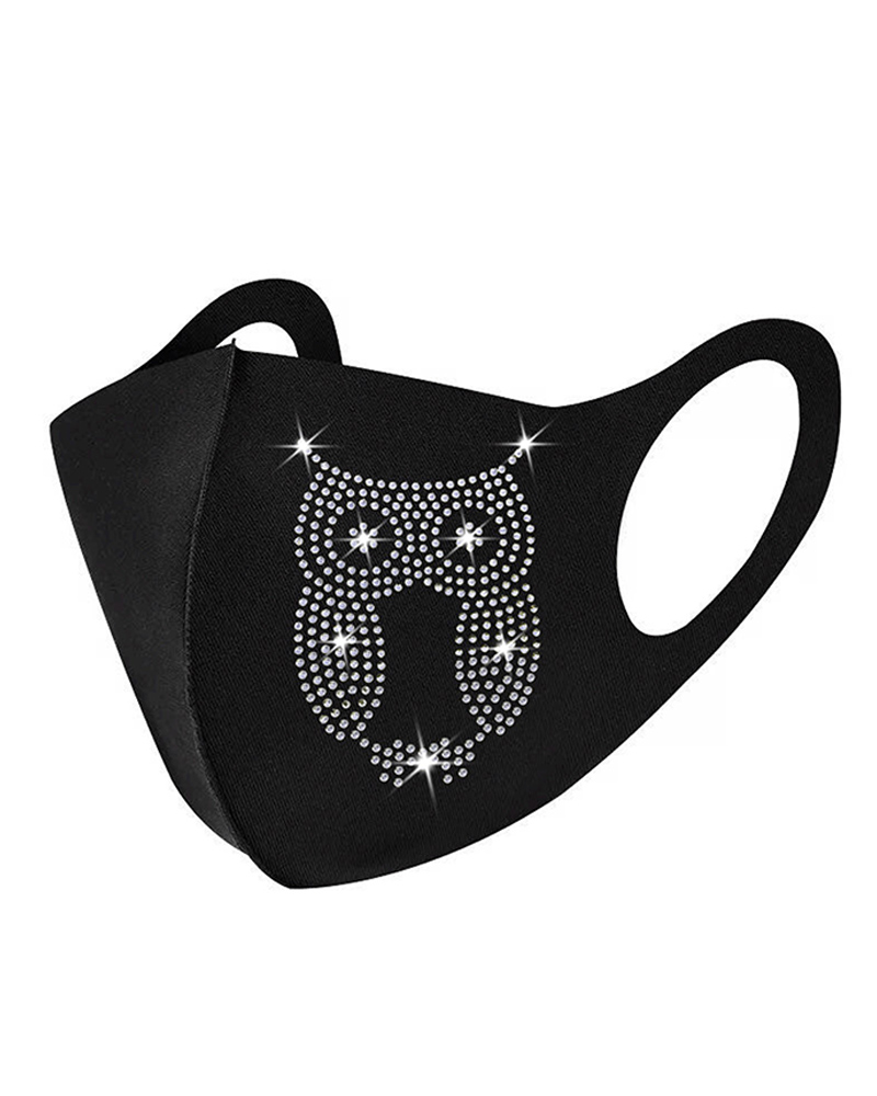 

Mutil Pattern Studded Breathable Face Mask, Style11