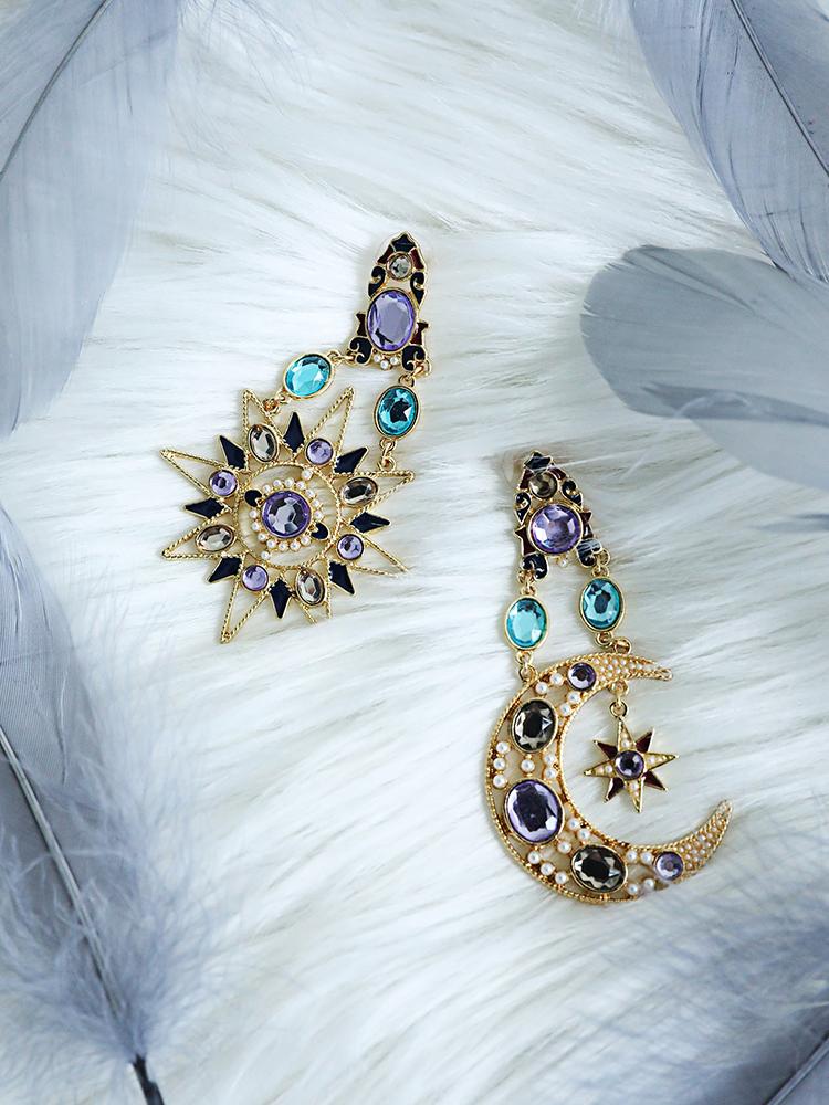 

Retro Princess Moon & Sun Dangle Earring