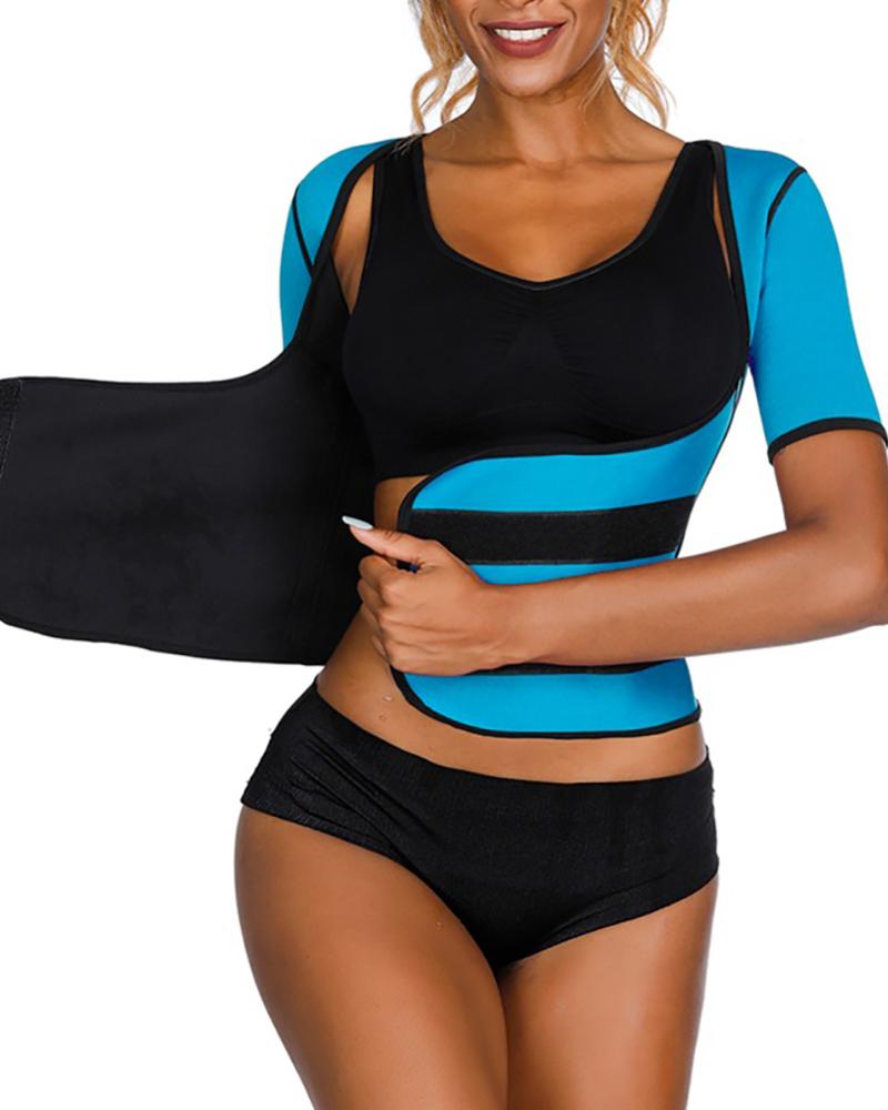 

Neoprene Sweat Waist Trainer Corset Body Shaper Slimming Shapewear, Blue