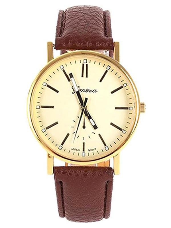 

Women Fashion Casual Classic Analog Quartz Faux Leather Wrist Women's watches, Blue;yellow;black;brown