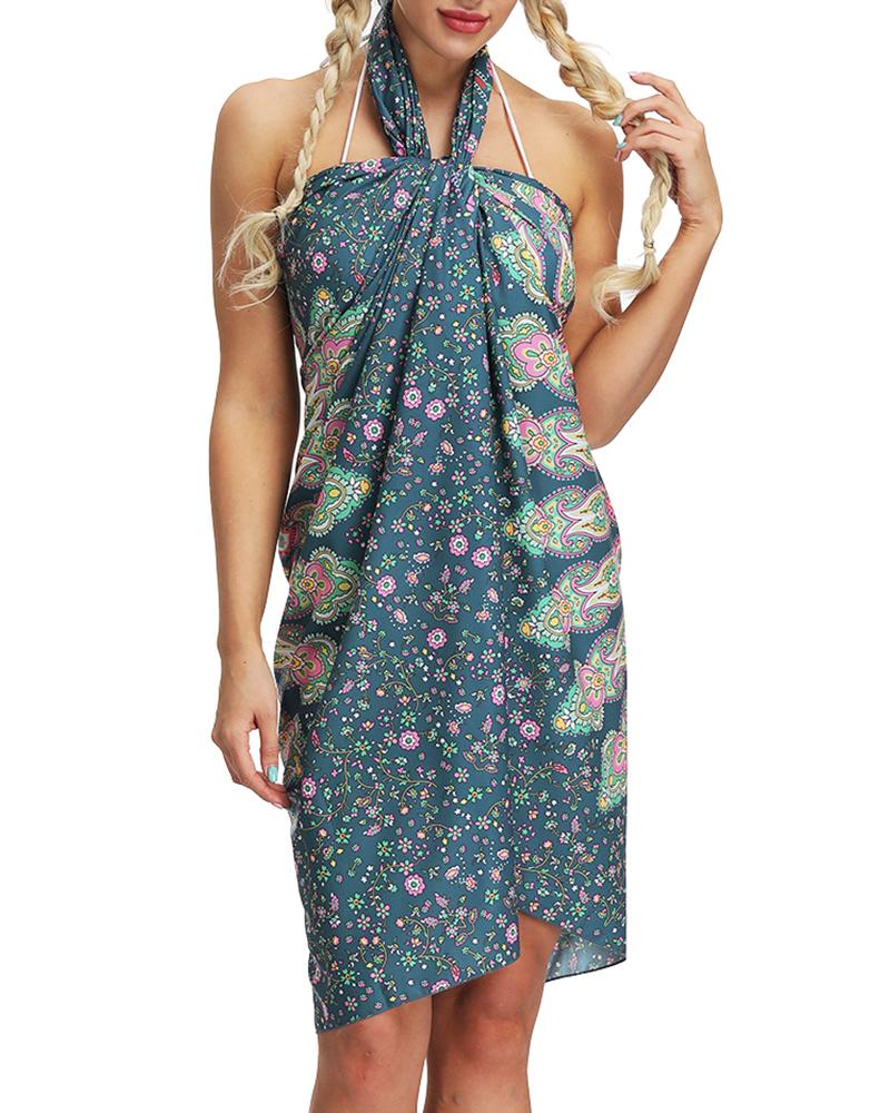 

Print Outdoor Travel Pool Beach Towel Blanket, Green