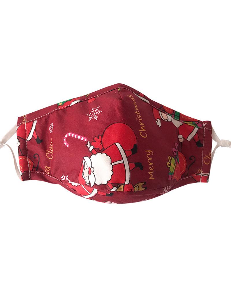 

Christmas Print PM2.5 Filter Face Mask, Style13