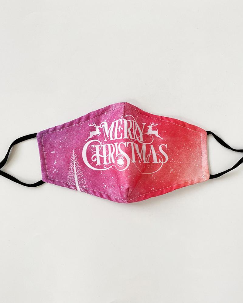 

Christmas Print Valve PM 2.5 Face Mask With Filter For Kids, Style11