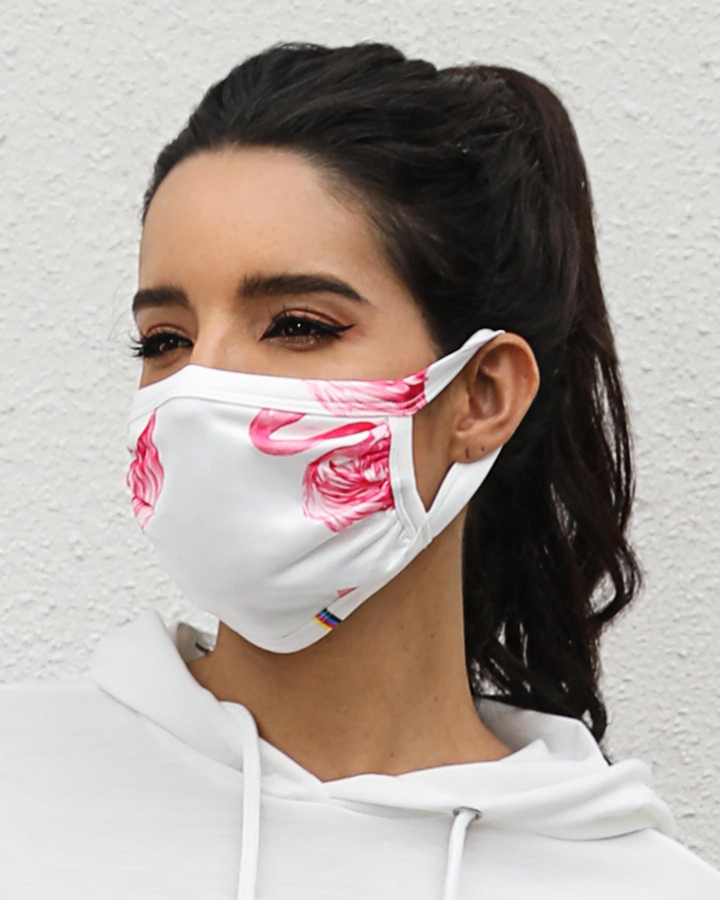 

Print Breathable Mouth Mask Washable And Reusable, White