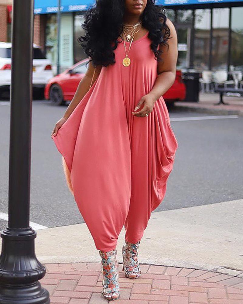 

Summer Sling Harem jumpsuit, Hot pink