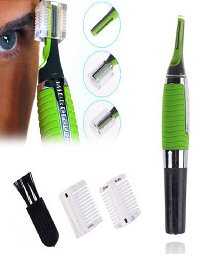 

Electric Ear and Nose Neck Eyebrow Trimmer Implement Hair Removal Shaver Clipper, Green