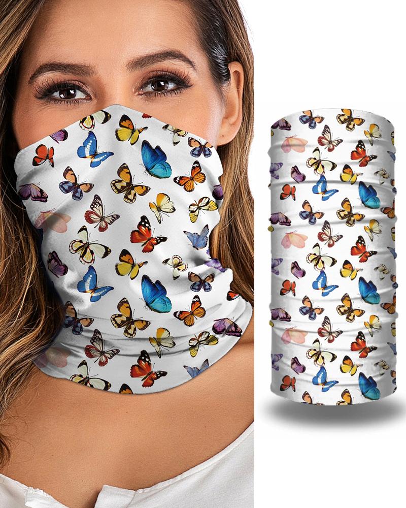 

Print Breathable Face Bandana Magic Scarf Headwrap Balaclava, White