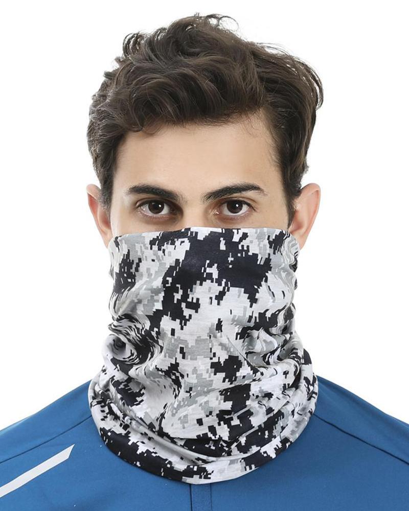 

Camo Print Face Bandana Magic Scarf Headwrap Balaclava, Multicolor