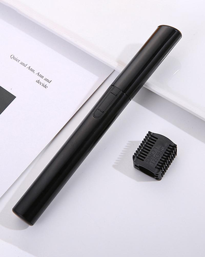 

Electric Face Eyebrow Scissors Hair Trimmer Mini Portable Shaver, Black