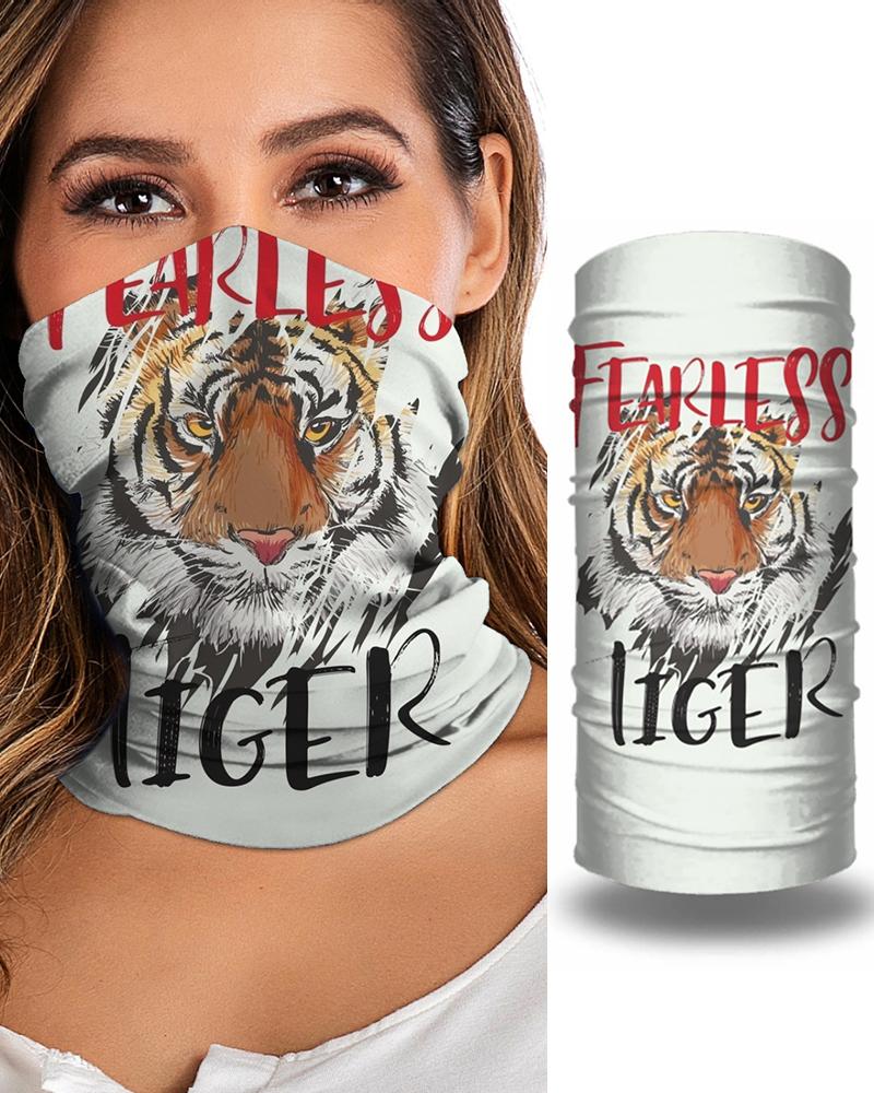 

Animal Print Breathable Face Bandana Magic Scarf Headwrap Balaclava, White