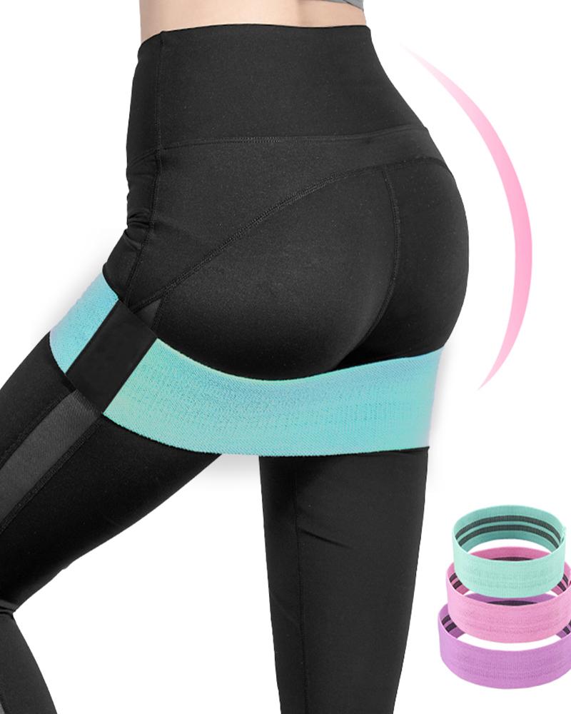 

Rubber Elastic Non-slip Circle Workout Butt Legs Thigh Hip Trainer Booty Bands, Green