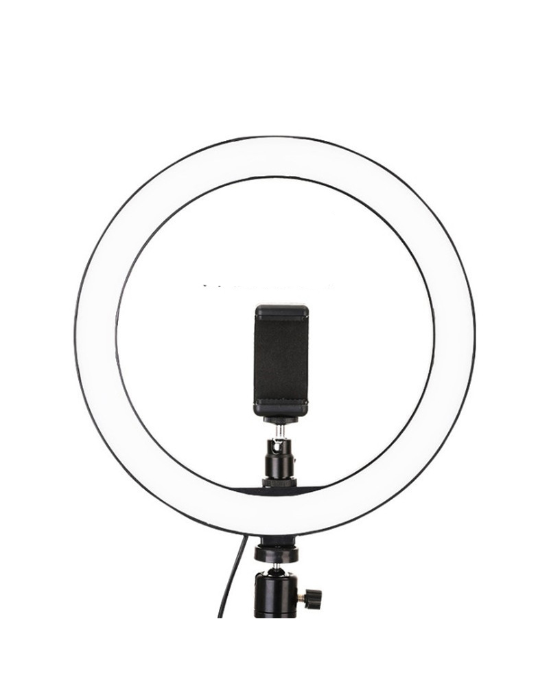 

LED mobile phone live fill light makeup light, Black