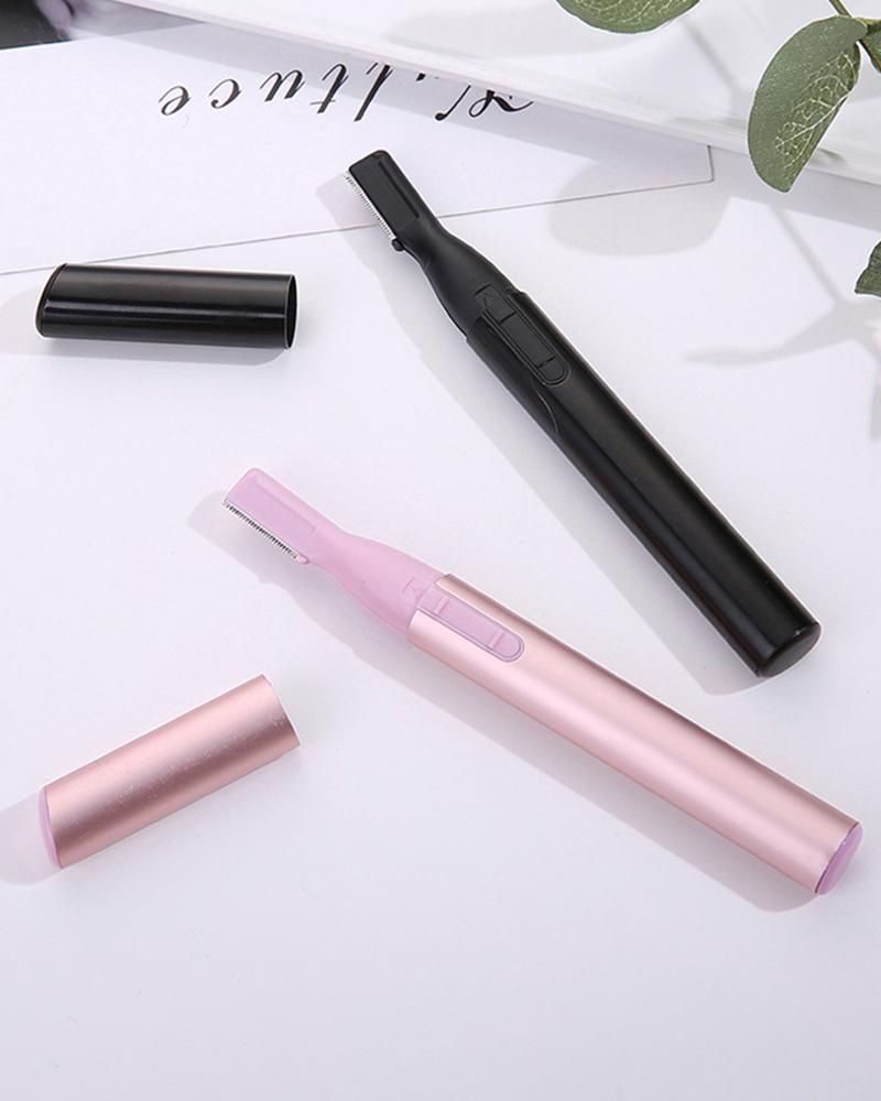 

Electric Face Eyebrow Scissors Hair Trimmer Mini Portable Shaver, Pink