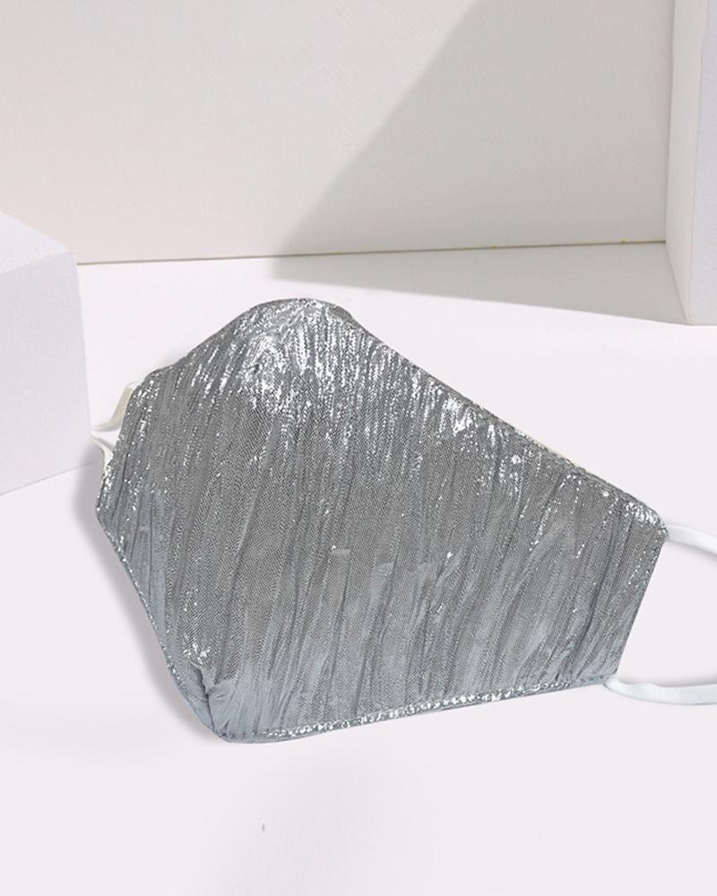 

Glitter Plain Breathable Face Mask, Style2
