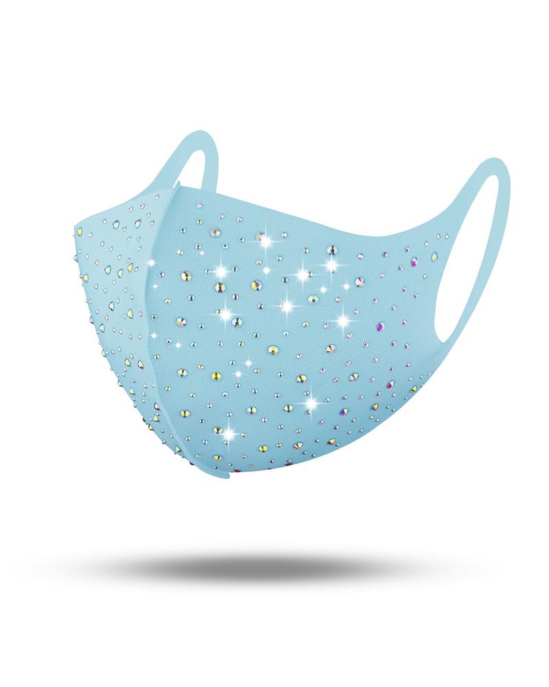 

Studded Breathable Face Mask, Light blue