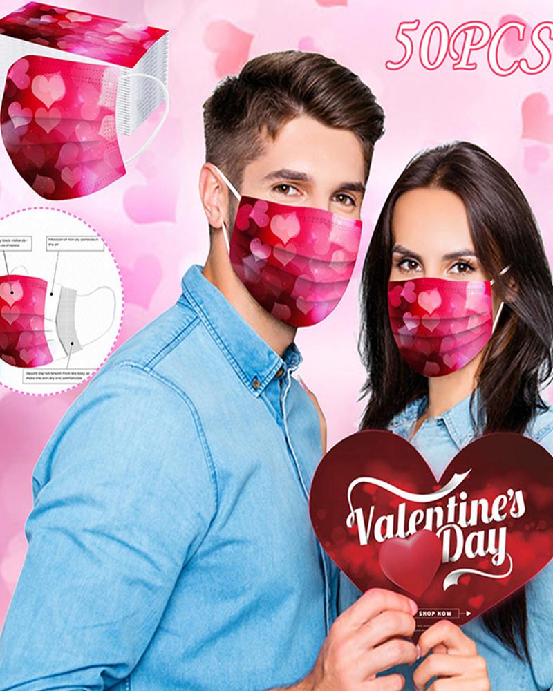 

Valentine's Day Disposable Face Mask, Style6