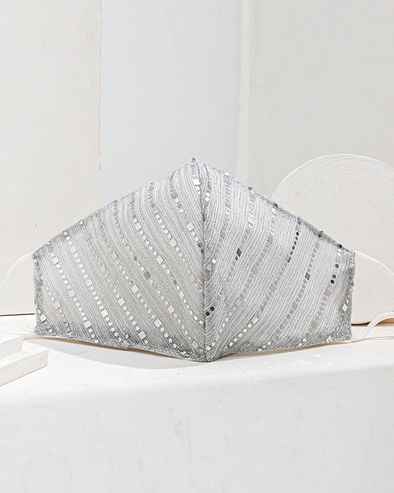 

Studded Breathable Face Mask, Dark grey