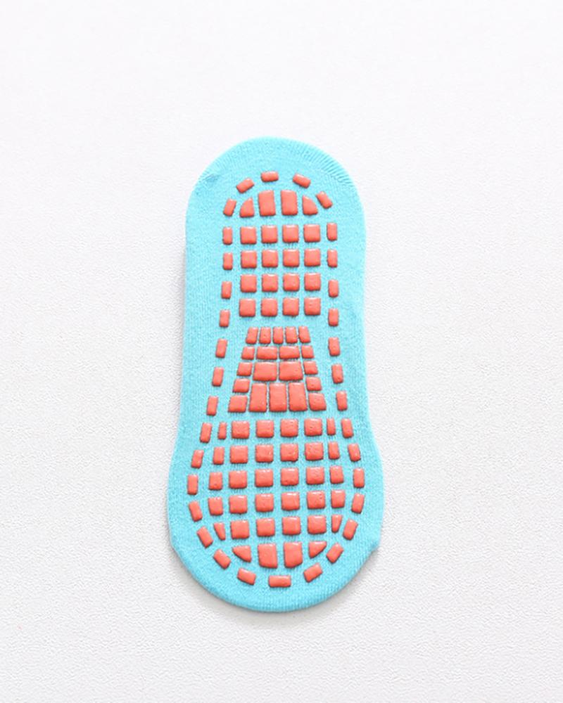 

1Pair Floor Socks Silicone Non Slip Socks, Sky blue