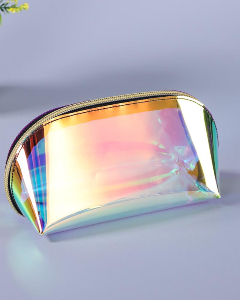 

Transparent Laser Waterproof Makeup Bag, Multicolor