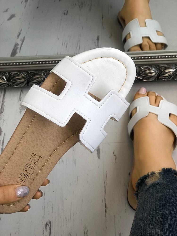 

Classic Open Toe Casual Flat Sandals
