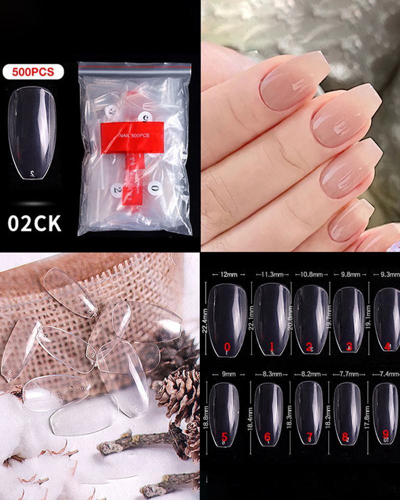 

Clear False Nails, Style2