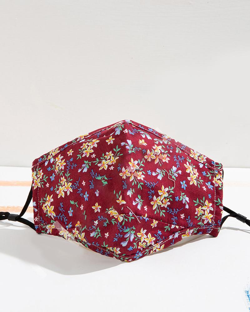 

Floral / Paisley Print Breathable Face Mask, Style3